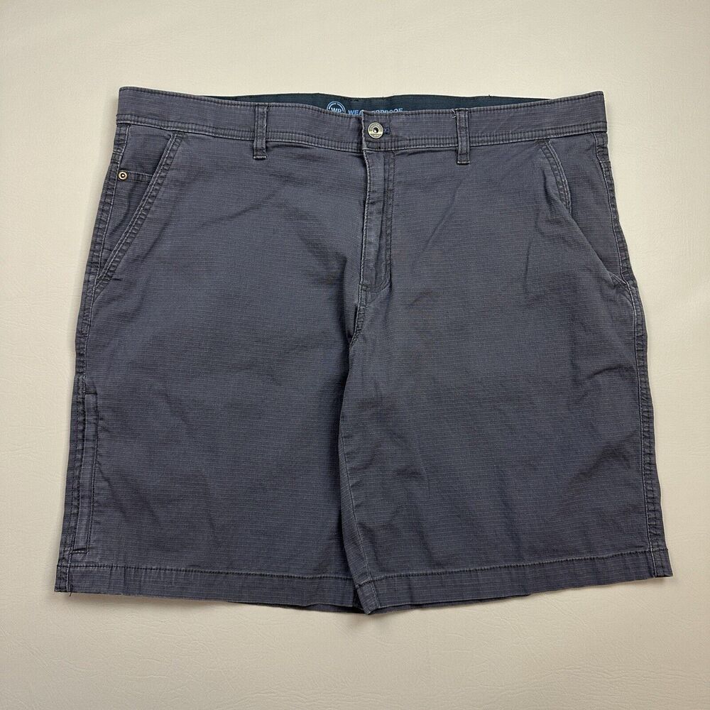 Weatherproof Shorts Mens 40 (42) Blue Ripstop Stretch Utility Hiking Outdoors